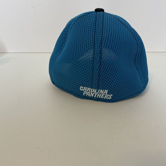 NFL Carolina Panthers New Era 39Thirty Stretch Baseball Cap Hat S/M Gray & Blue - Picture 5 of 8